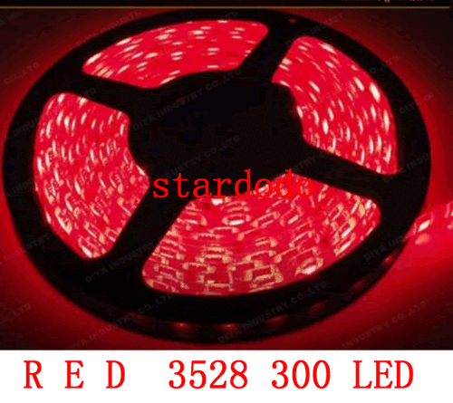 5 meter 3528 Waterproof SMD Flexible LED Strip 300 led rood
